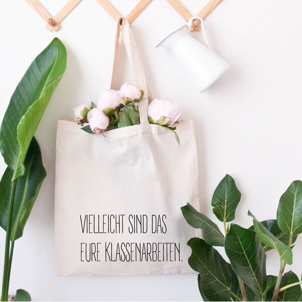 Make-up-Tasche Für Lehrer – „Happiness Ist Ein Beutel Voller Stifte“, 25x17 Cm, Aus Baumwolle/Leinen