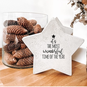 Sticker/Aufkleber  "it's the most wonderful  time of the year"  | Winter  | Weihnachten |  Fensterbild | Spiegel |  Windlicht