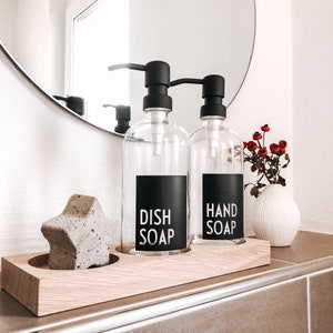 Cut-out stickers / stickers "Hand Soap, Dishwashing Liquid, Hand Soap, Dish Soap" Bathroom | Guest toilet | Soap | Washing hands | Kitchen