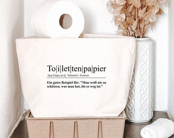 toilet paper storage basket / toilet paper holder