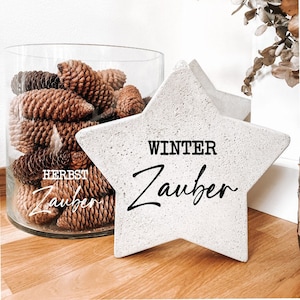 Sticker/Aufkleber  "Herbstzauber / Winterzauber "  Herbst | Winter  | Windlicht |  Fensterbild | Spiegel | Laterne