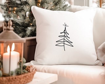 Pillowcase or DIY iron-on picture "Fir tree / Christmas tree" | Farmhouse | Pillow | Cushion cover | textiles