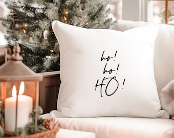 Pillowcase or DIY iron-on transfer &quot;Ho! ho! ho!&quot; Santa Claus
