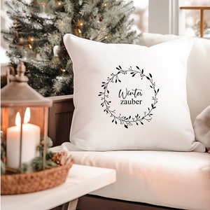 Pillowcase or DIY iron-on picture “Winter Magic” | Cushion cover | Christmas decorations