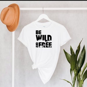 DIY iron-on patch "Be wild and free"