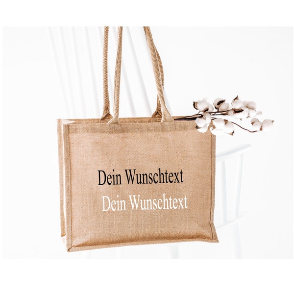 Jutetasche mit deinem Wunschmotiv / deinem Text nach VORHERIGER Abstimmung  Markttasche | Shopper | Einkaufstasche |