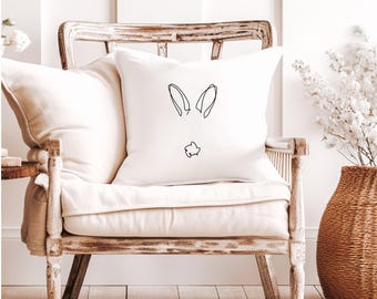 Pillowcase or DIY iron-on transfer "Easter Bunny" | Bunny | Pillow | Pillowcase | Easter decoration | Easter
