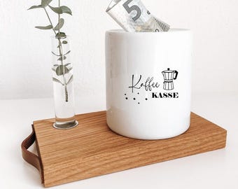 Spardose 'Kaffeekasse' – Keramik, Mit Gummipfropfen, Für Trinkgeld Oder Büro-Kaffeekasse