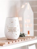 Lantern / Candle Glass "Memories are little stars that shine comfortingly into the darkness of our grief."