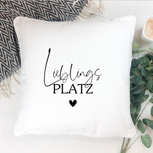 Kissenbezug oder DIY-Bügelbild  "Lieblingsplatz"