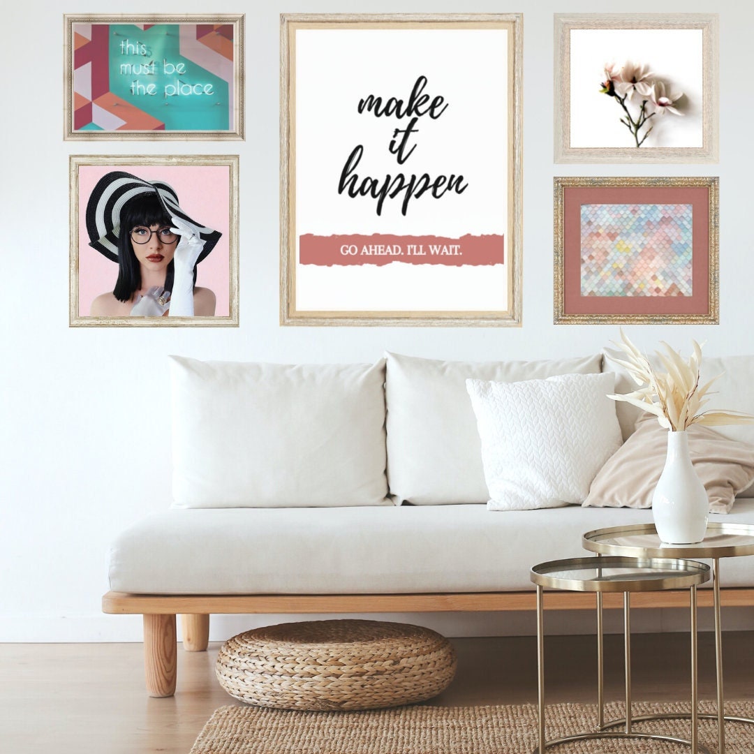 MAKE IT HAPPEN - Boho Wall Art - Digital Download - Printable Art - Etsy