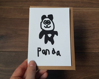 Panda A6 Blank Card | Funny Card | Animal Card