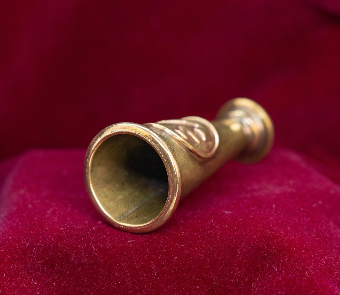 Vintage Pipe Tamper Brass Material Glass Tobacco Tamper Etsy