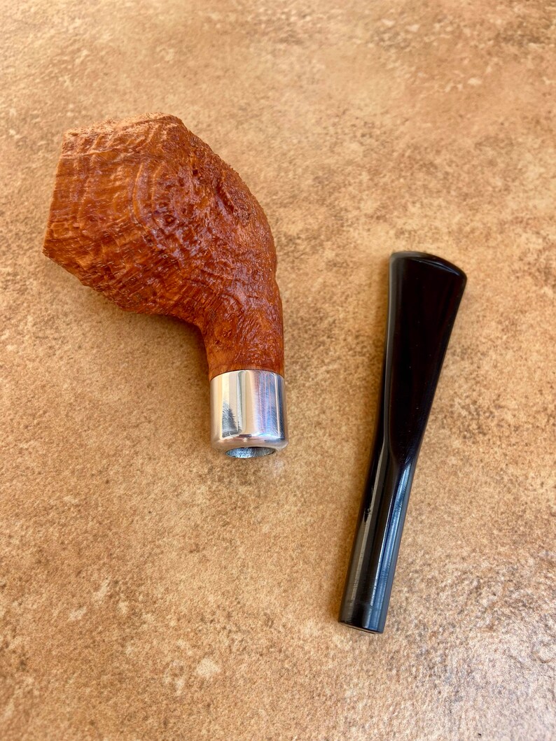 Smoking Pipe of Briar Exclusive Pipe With Vulcanite Stem Etsy