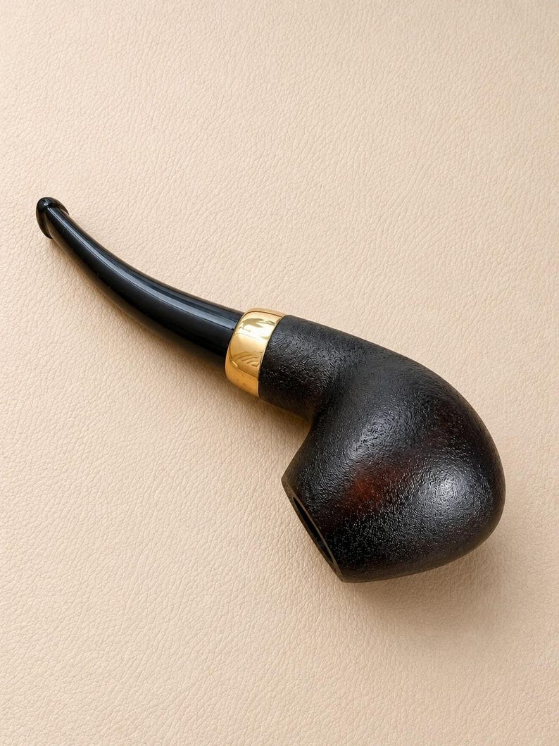Maple Wood Tobacco Pipe, Handmade Smoking Pipe, Wooden Pipe with Acrylic Mouthpiece, Classic Gentleman Gift, Father’s Day Gift image 5