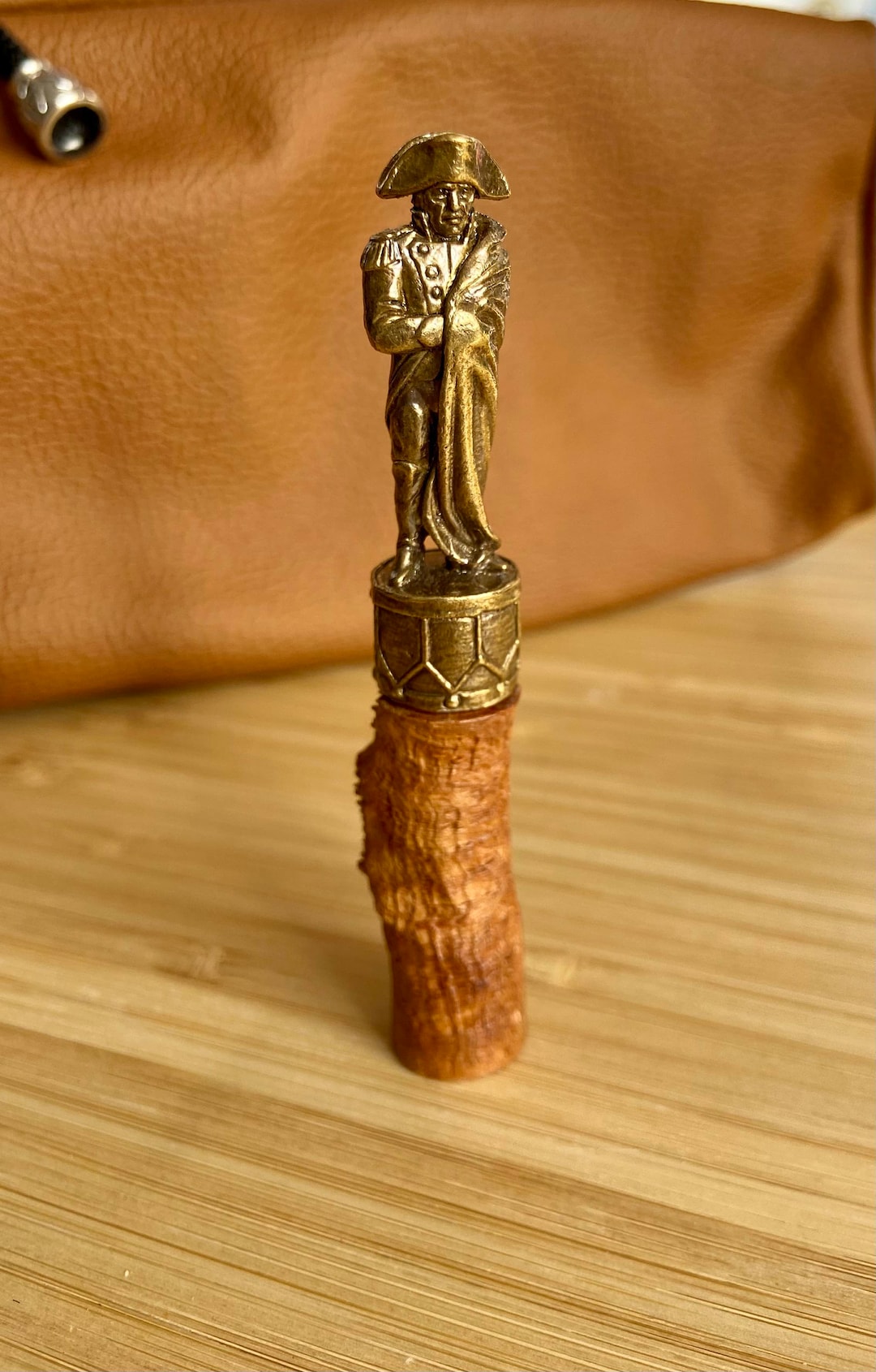 Vintage Pipe Tamper Brass Material Tobacco Tamper Wood Smoking Pipe Supplies Tobacco Tools