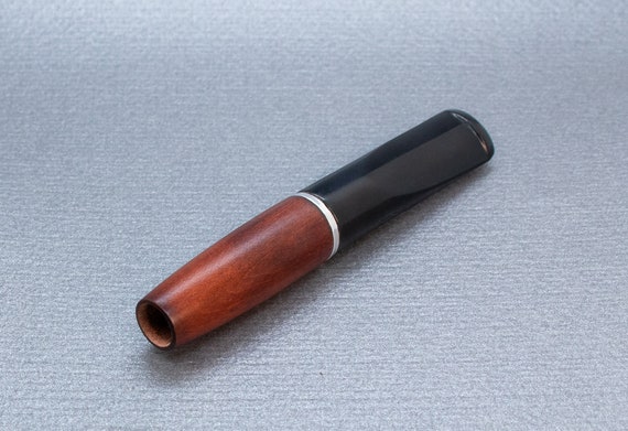 cigarette tip holder Cigarette Holder 85mm Length for Regular Size Cigarettes Handmade Cigarette  Holder of Maple Tree With Acrylic Mouthpiece Duralumin Ring