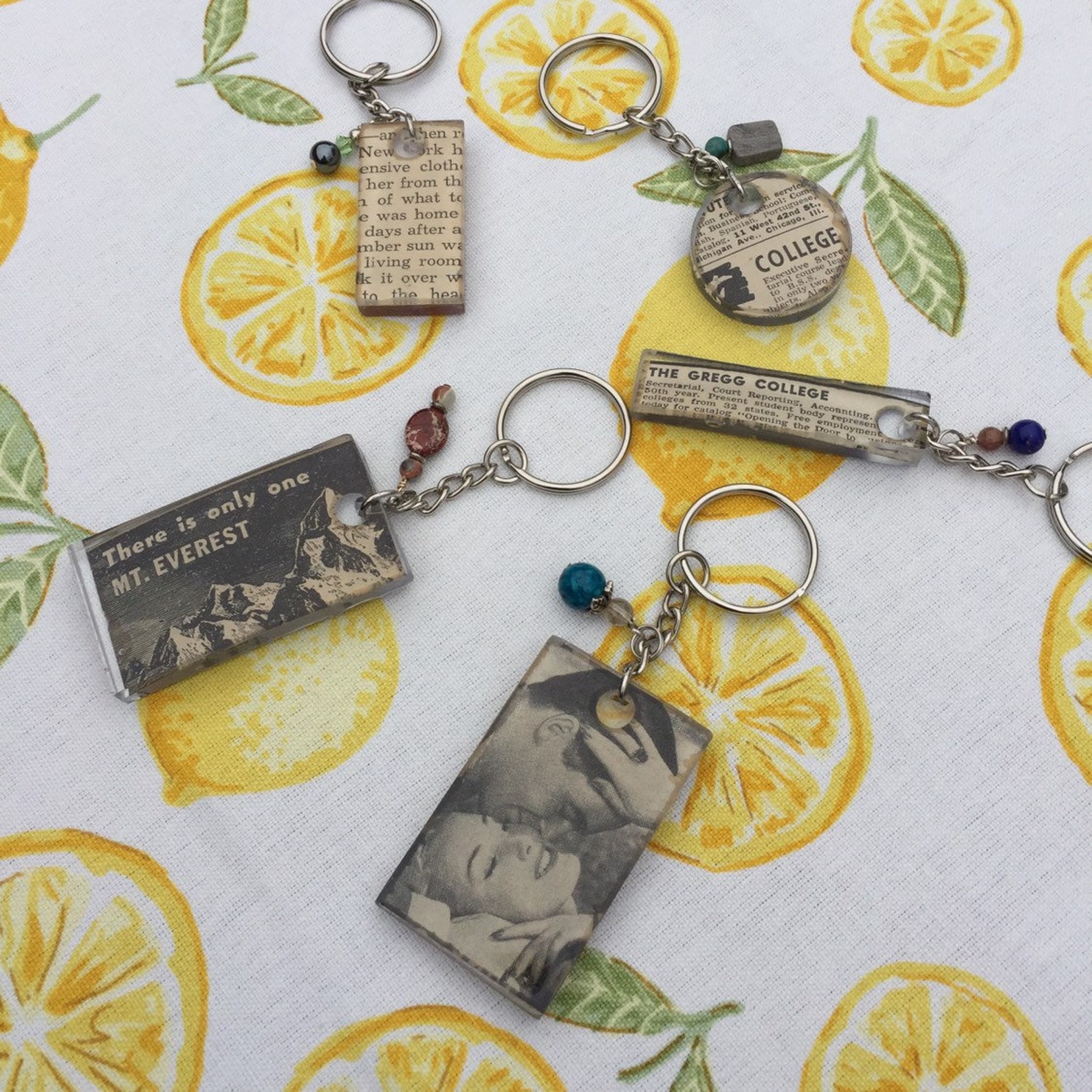 Keychain Vintage advertisement keychain vintage College ad Etsy