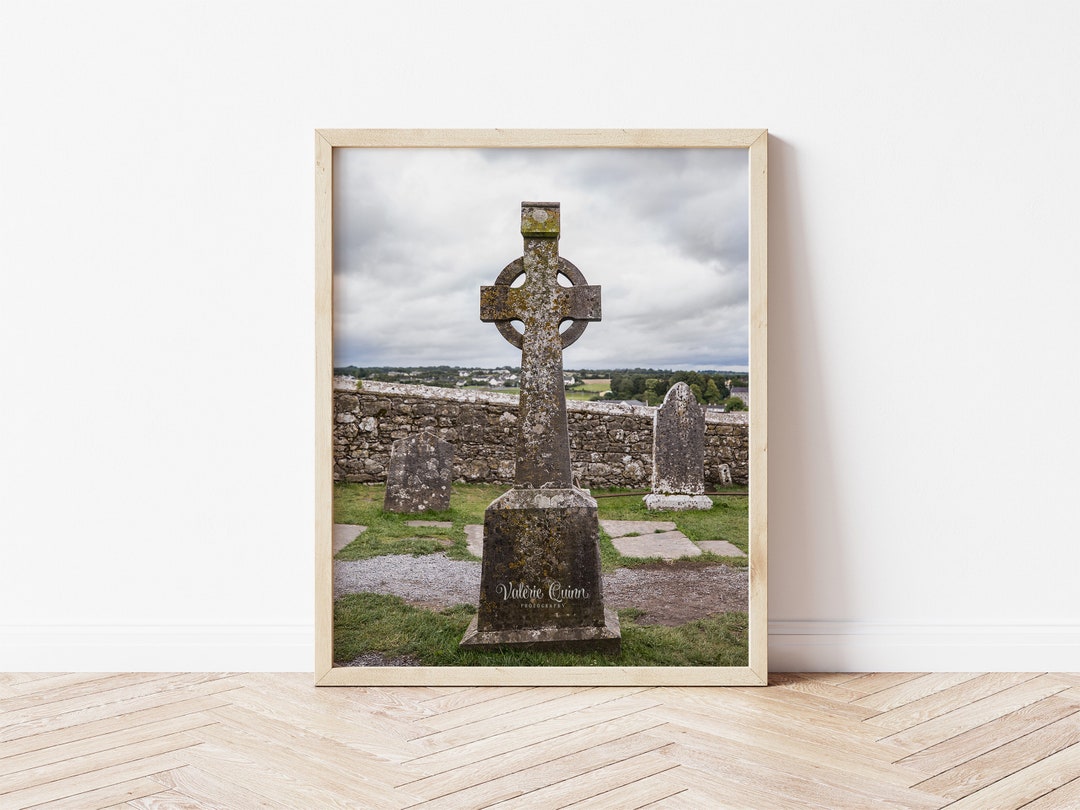Irish Gravestone, Ireland, Printable Art, Wall Hanging, Digital Art