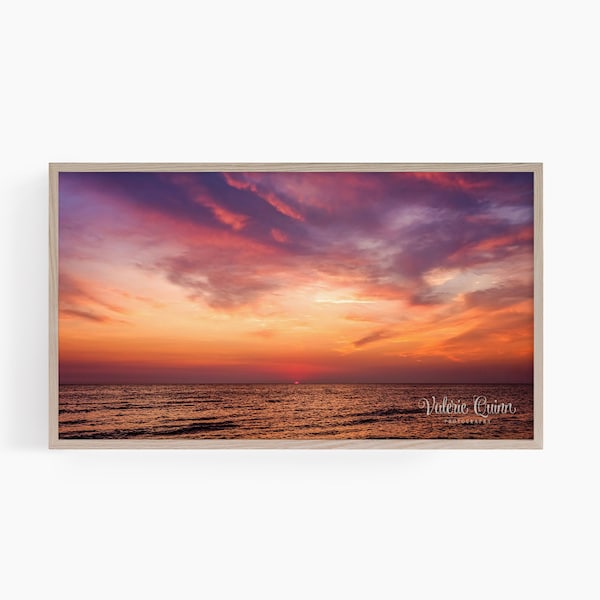 Frame TV Art, Frame TV Artwork, Cape May Photography, Cape May Art, Cape May Sunset, Beach Art, Cape May Photo, Sunset Photography