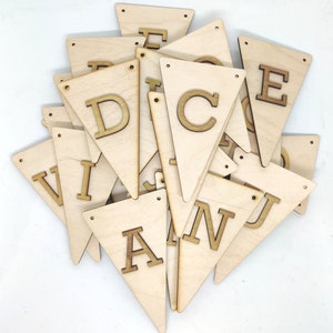 Eco-Friendly Reusable Bunting Letters - Add a Customized Touch to Your Party Decor with Laser Cut Plywood Letters and String #Birthday