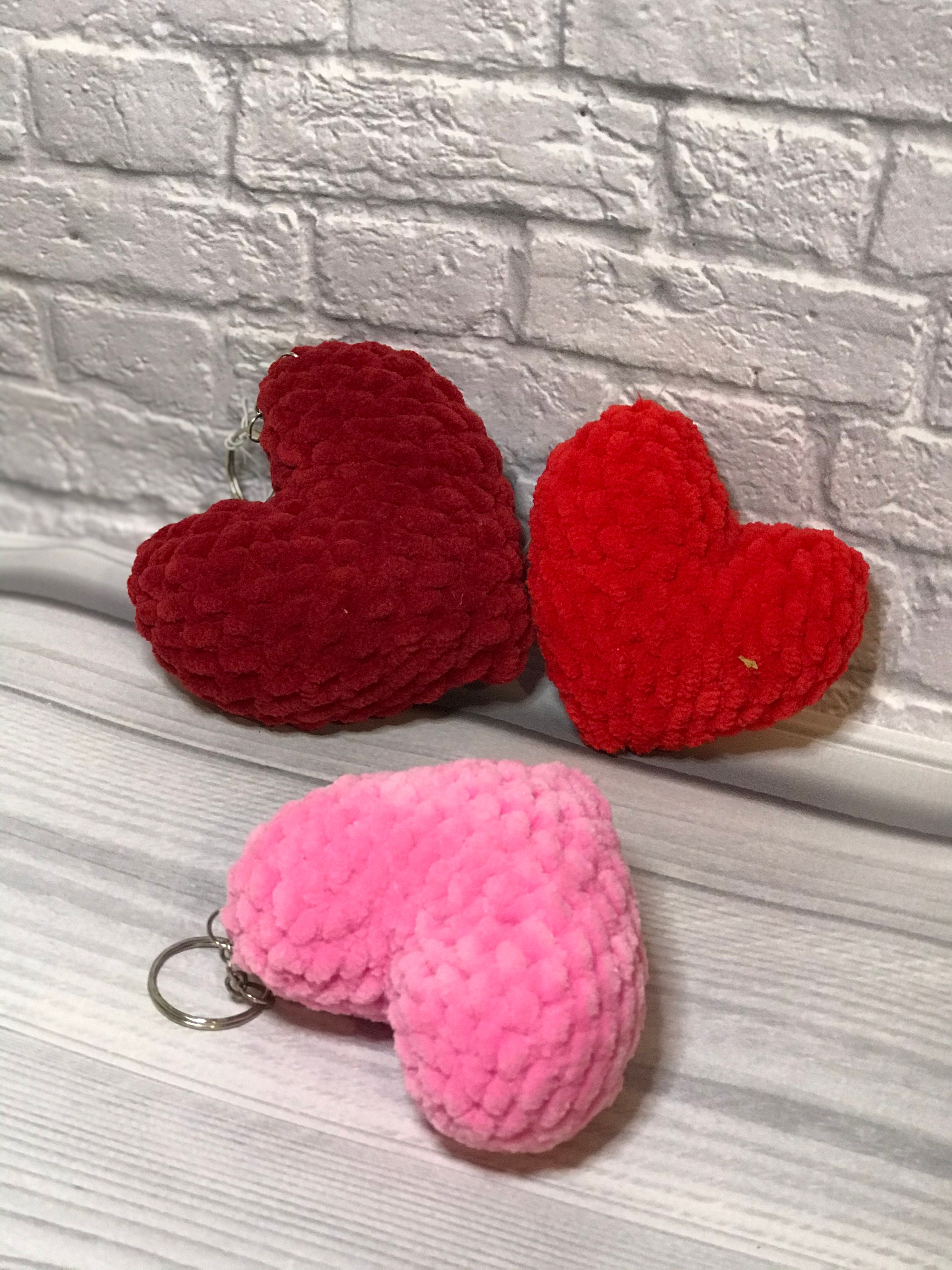 Plush Heart Keychain Heart Keychain Heart Plush Souvenir Etsy UK