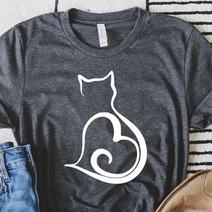 Cat Shirt Cat Tshirt Cat Tee Cat Shirt Kitty Kitten T Shirt Tee Mens Womens Ladies Funny Present I Love Cats Animal Lover T-shirt .