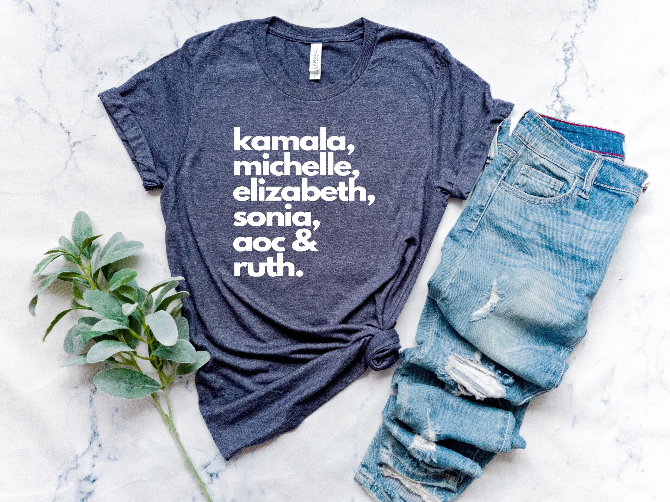 Kamala Michelle Elizabeth Sonia Aoc & Ruth Shirt Badass | Etsy