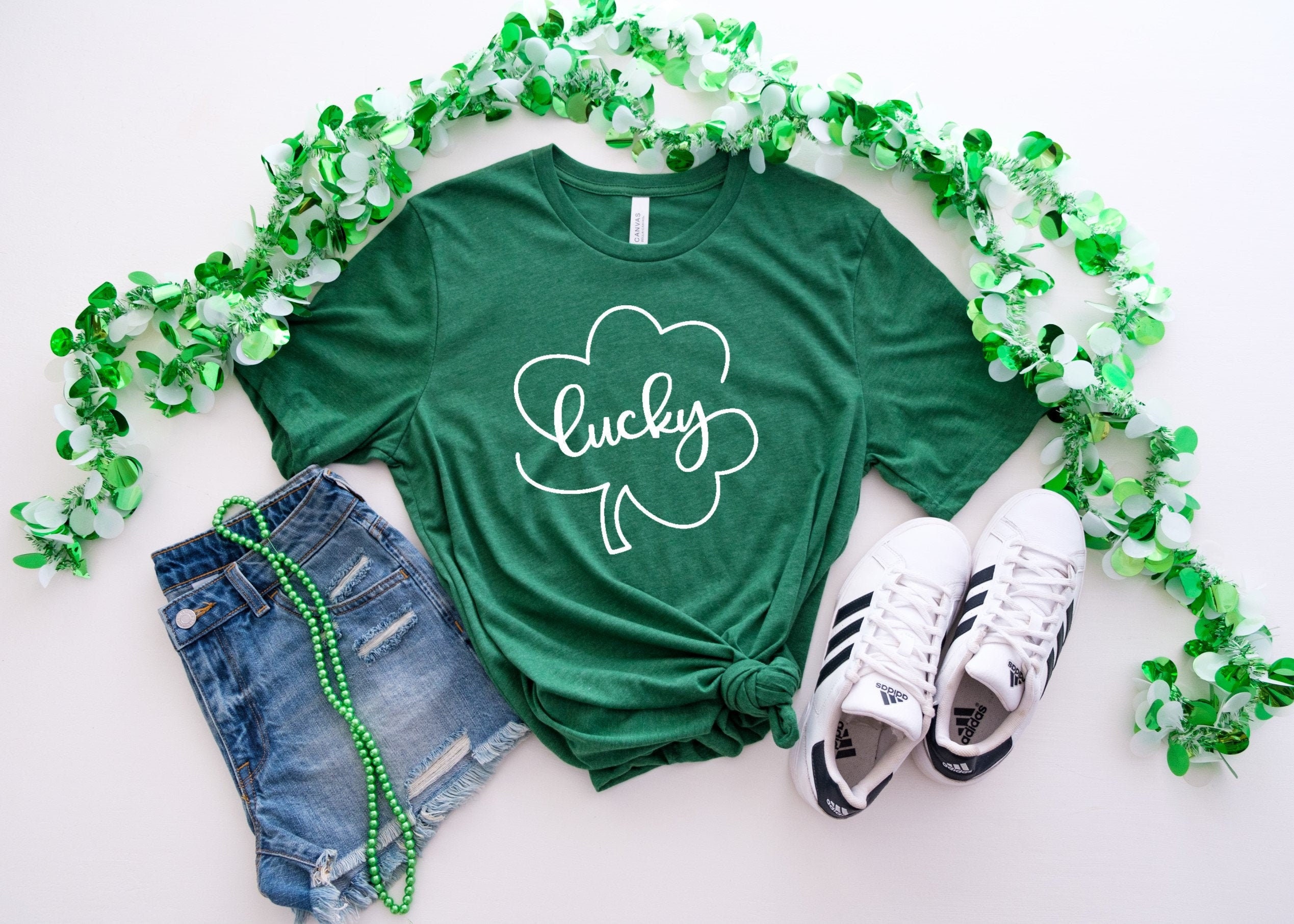 Lucky Shirt St. Patrick's Day Shirt Shamrock Shirt St. | Etsy
