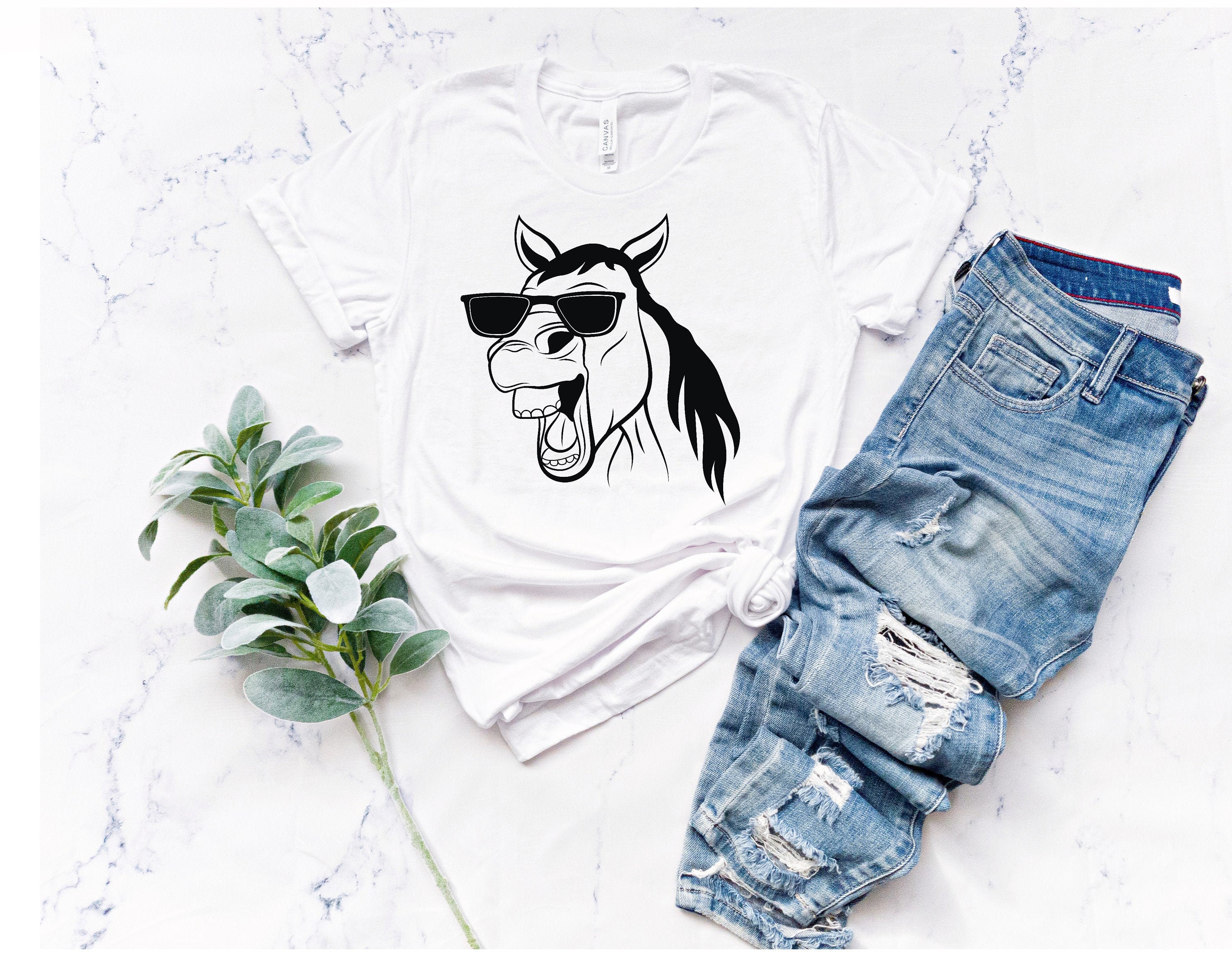Funny Horse Shirt Horse Tshirt Personalized Shirt Horse Etsy