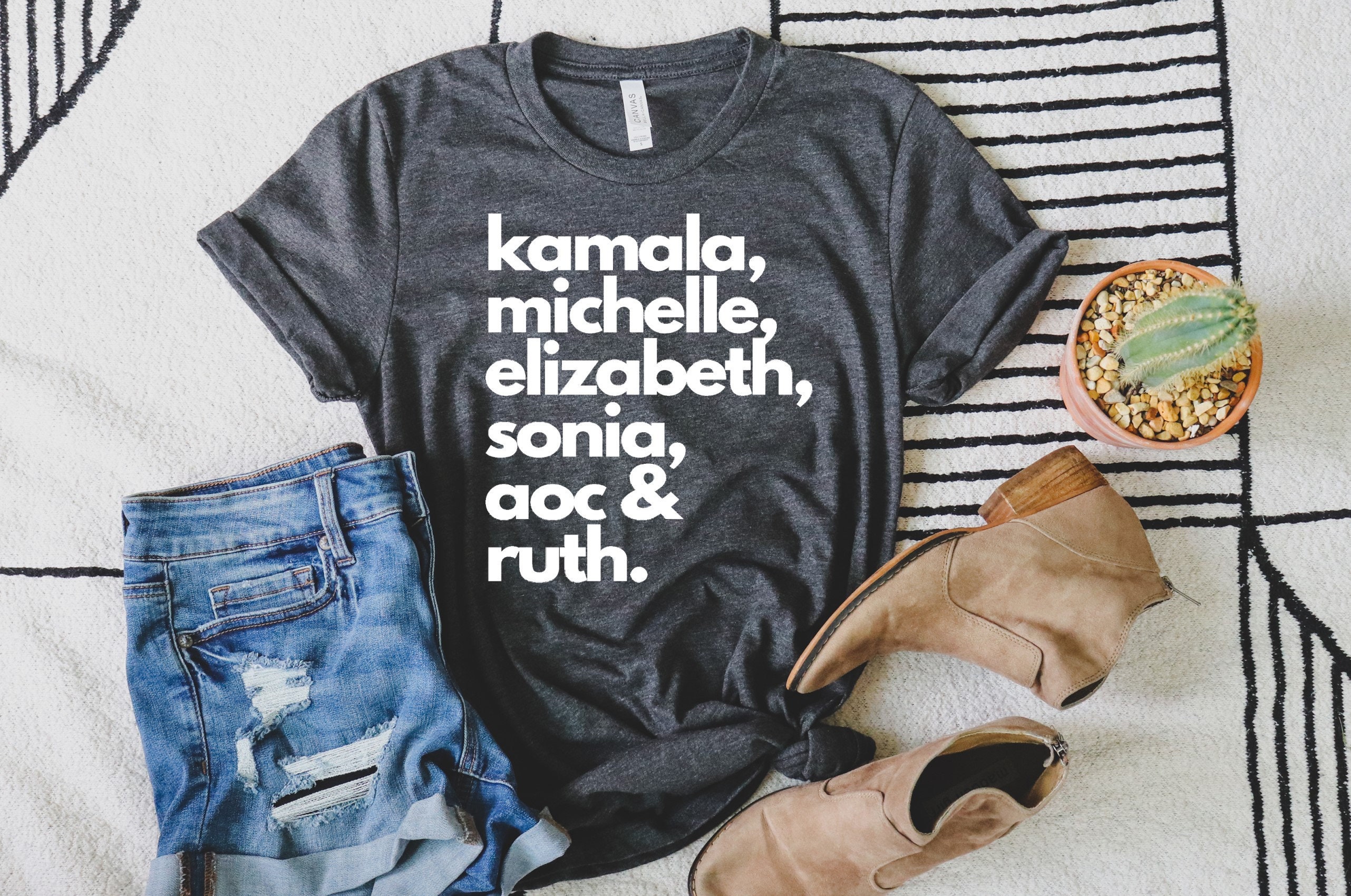 Kamala Michelle Elizabeth Sonia Aoc & Ruth Shirt Badass | Etsy