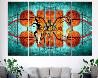African Dance Canvas Print | Ethnic Wall Art