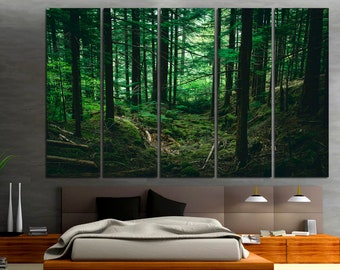 Forest Canvas Print: Large Tree Wall Art, Living Room Decor