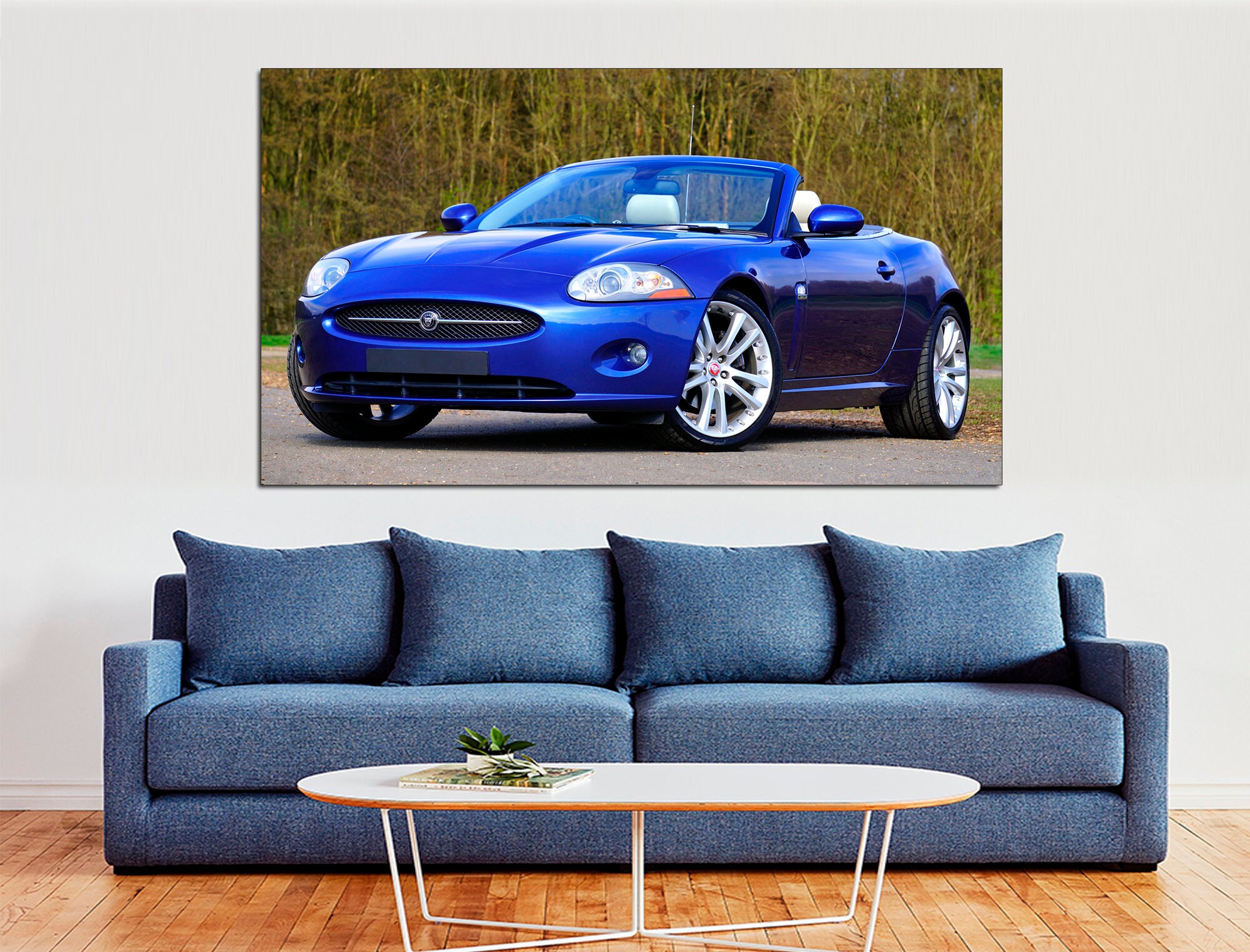 Jaguar canvas print Jaguar poster Jaguar extra large car wall | Etsy