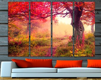 Majestic Forest Canvas Print: Landscape Wall Decor