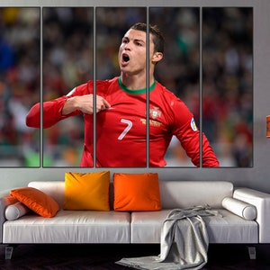 Cristiano Ronaldo Canvas Art: Portugal Soccer Star Print