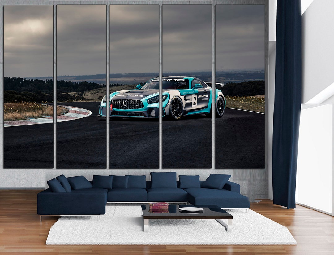 Mercedes AMG Canvas Wall Art: Extra Large Car Poster - Etsy