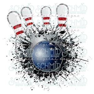 Splatter- Bowling png, Bowling-Design, Bowling-Team png, Bowling Sublimation png, Bowling digitales Design, Bowlingkugel