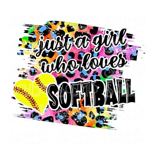 Just a girl who loves softball png / softball Datei / Softball Clipart / Softball png / Softball Design / Softball Design