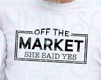 fuera del mercado, ella dijo que sí PNG / compromiso png / comprometida png / comprometida / DISEÑO DIGITAL