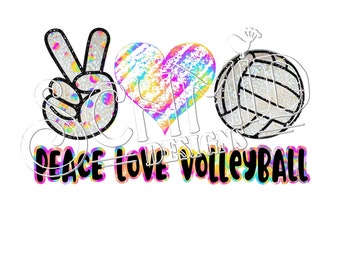 Love Volleyball Svg Etsy