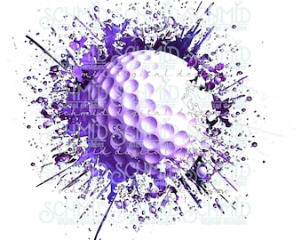 GOLF, PURPLE splatter GOLf png, GOLf png, GOLF background png, GOLf background, golf shirt png, golf shirt design, golf digital design