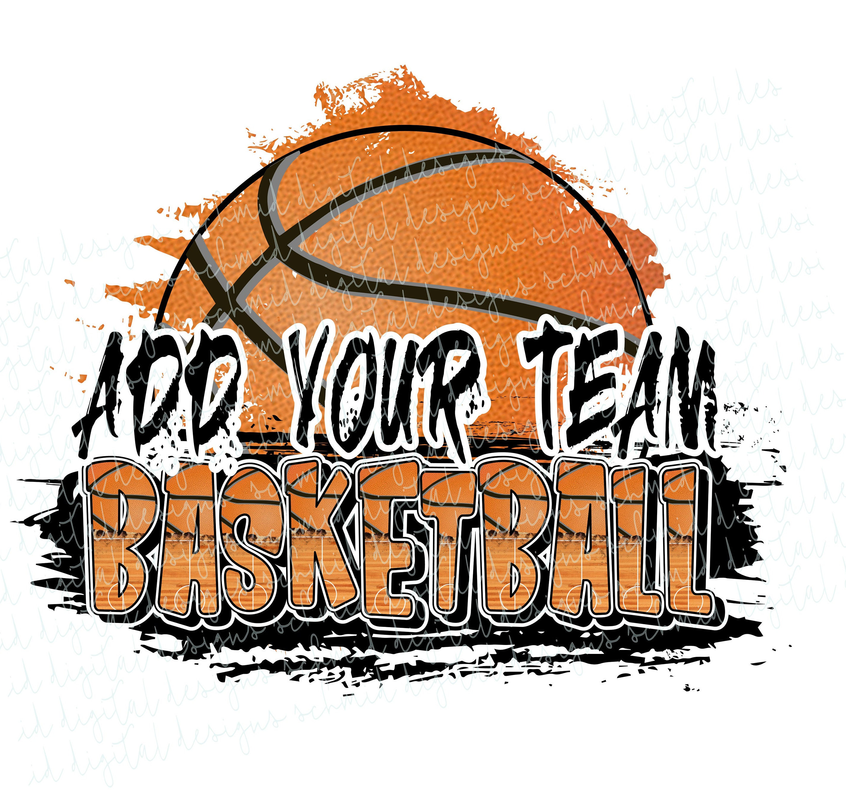 DIY Add a Name Basketball Team PNG /basketball Mascot PNG / Etsy