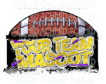 split, personalized football TEAM PNG, football mascot PNG, mascot design, mascot png, mascot clipart, football team design, football png