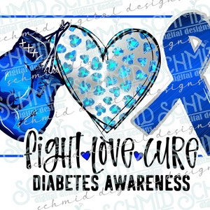 DIABETEs love cure png, DIABETEs png, diabetes awareness month, diabetes awareness design, diabetes shirt png