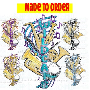 personalized band PNG /band mom PNG / mascot design/ mascot png / mascot clipart/ school band design /custom band png / SPINE
