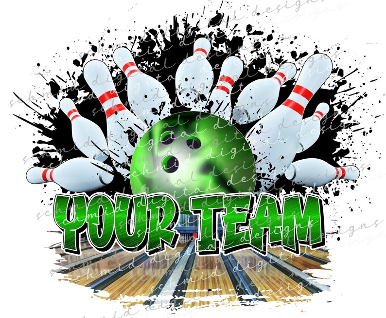 MADE TO ORDER bowling png, bowling design, bowling team png, bowling team name, bowling sublimation png, custom bowling design image 2