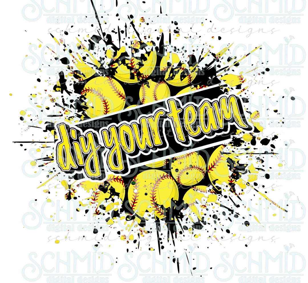 Splatter Softball Png, Softball Png, Softball Background Png, Softball