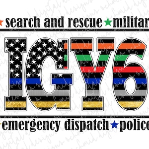IGY6, first responders sublimation png, first responders digital png, first responders IGY6