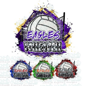 made to order custom VOLLEYBALL team PNG, volleyball mascot PNG, mascot design, mascot png,  mascot clipart, volleyball team design,